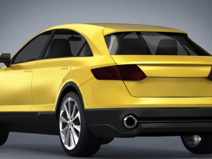 audi q4 suv 2019 3D Model