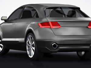 audi q4 suv 2019 3D Model