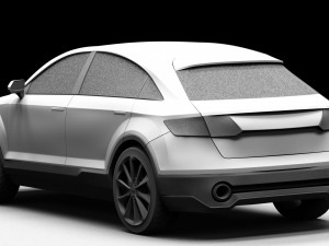 audi q4 suv 2019 3D Model