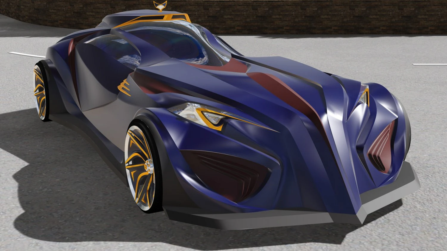 concept car 1 clark 3D Model .c4d .max .obj .3ds .fbx .stl .blend
