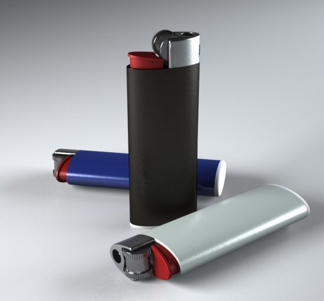 lighter bic 3D-Modell .c4d .max .obj .3ds .fbx .stl .blend 