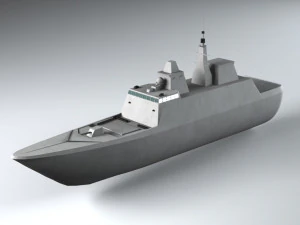 frégate militaire modèle 3D Modèle 3D