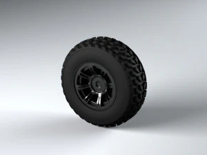 quad wheel 3d 3D Model