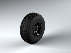 quad wheel 3d 3Dモデル