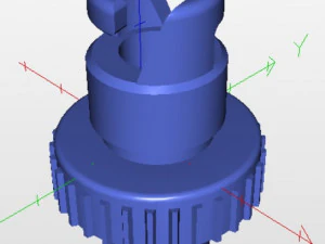 Adaptador de v&aacute;lvula de ar para barco infl&aacute;vel em pvc Modelo 3D