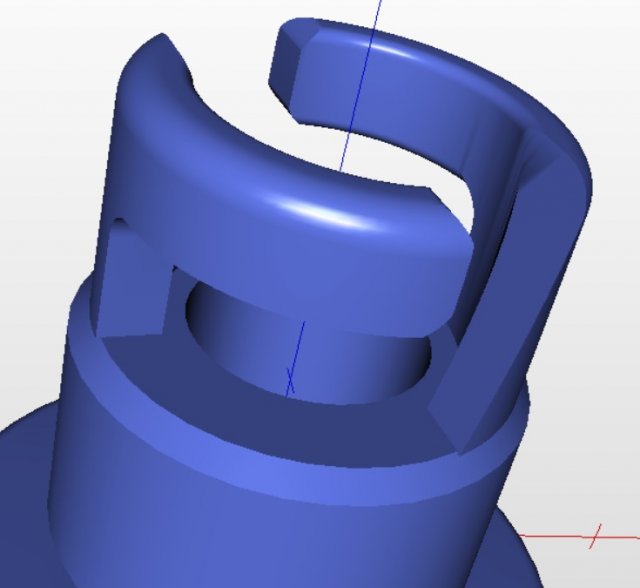 Air valve adapter for pvc inflatable boat 3D Model .c4d .max .obj .3ds .fbx .stl .blend 