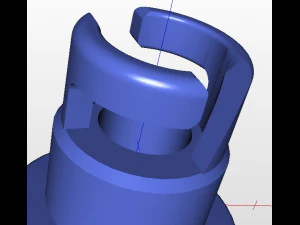 Air valve adapter for pvc inflatable boat 3D Model