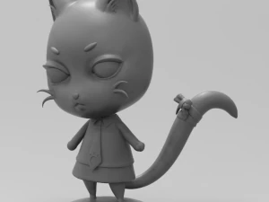 妖精的尾巴查理粉丝艺术 3D 打印模型