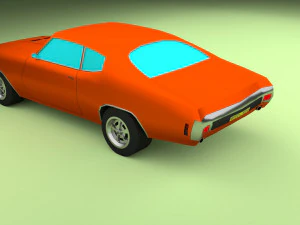 simple muscle car 3D Model