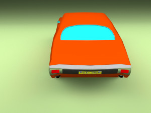 simple muscle car 3D Model