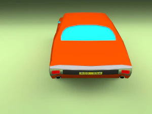 simple muscle car 3D Model