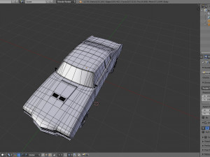 simple muscle car 3D Model