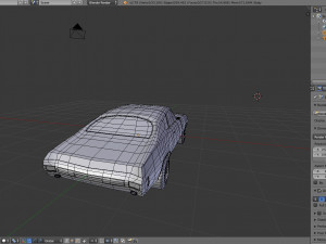 simple muscle car 3D Model