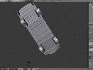simple muscle car 3D Model