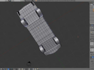simple muscle car 3D Model