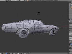 simple muscle car 3D Model