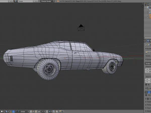 simple muscle car 3D Model