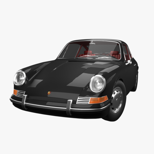 porsche 911-1968 3D Model .c4d .max .obj .3ds .fbx .stl .blend 