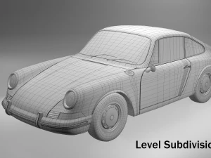 porsche 911-1968 3D Model