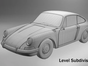 porsche 911-1968 3D Model