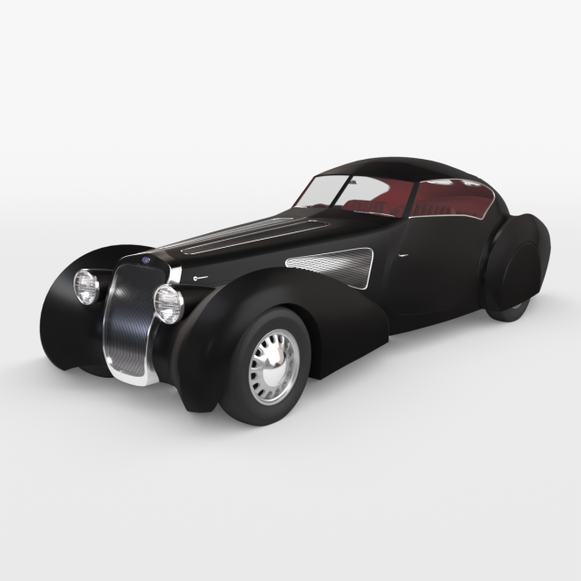 delage d8 Model 3D .c4d .max .obj .3ds .fbx .stl .blend 