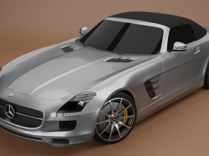 mercedes benz sls amg roadster 3D Модель