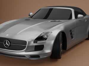 mercedes benz sls amg roadster 3D Модель