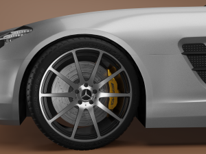 mercedes benz sls amg roadster 3D Модель