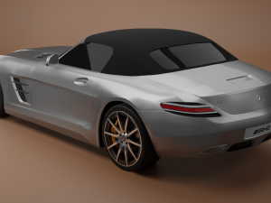 mercedes benz sls amg roadster 3D Модель