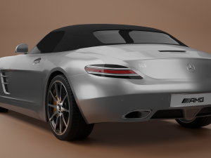 mercedes benz sls amg roadster 3D Модель