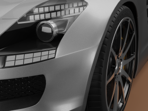mercedes benz sls amg roadster 3D Модель
