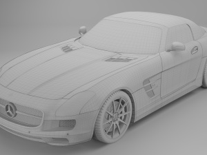 mercedes benz sls amg roadster 3D Модель