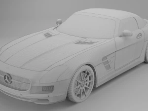 mercedes benz sls amg roadster 3D Model