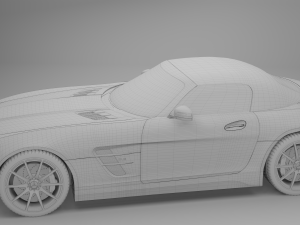 mercedes benz sls amg roadster 3D Модель