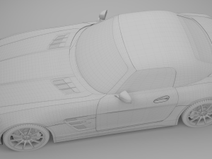 mercedes benz sls amg roadster 3D Модель