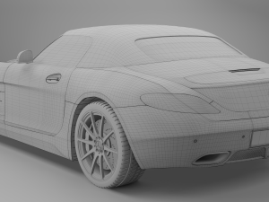 mercedes benz sls amg roadster 3D Модель