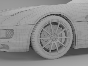 mercedes benz sls amg roadster 3D Модель