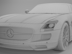 mercedes benz sls amg roadster 3D Модель