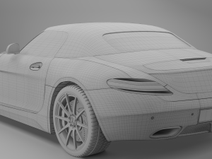 mercedes benz sls amg roadster 3D Модель