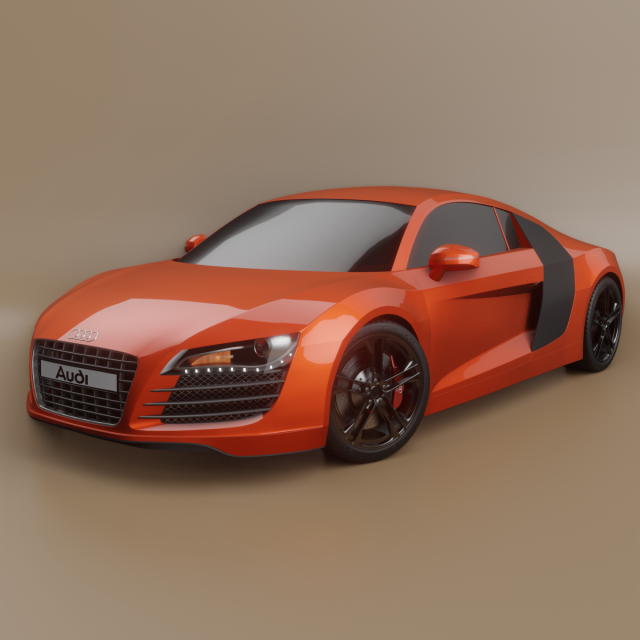 audi r8 Model 3D .c4d .max .obj .3ds .fbx .stl .blend 