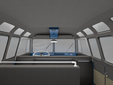 Volkswagen-T1 With full Interior 3D Модель