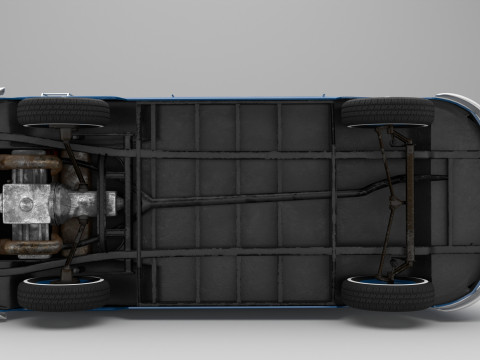 Volkswagen-T1 With full Interior 3D Модель