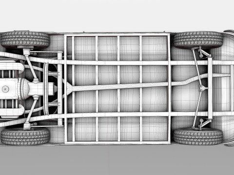 Volkswagen-T1 With full Interior 3D Модель