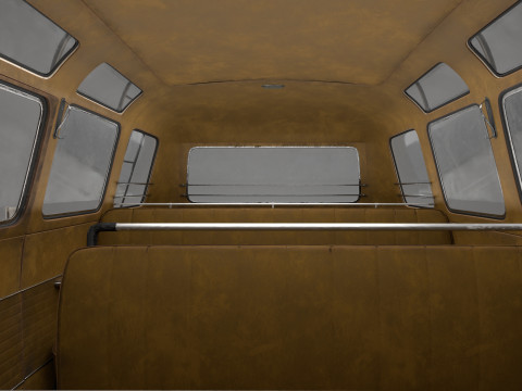 Volkswagen T1 with full Interior 3D Model