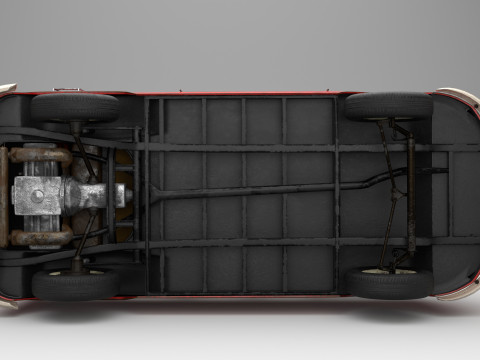 Volkswagen T1 with full Interior 3D Model