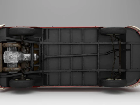 Volkswagen T1 with full Interior 3D Model