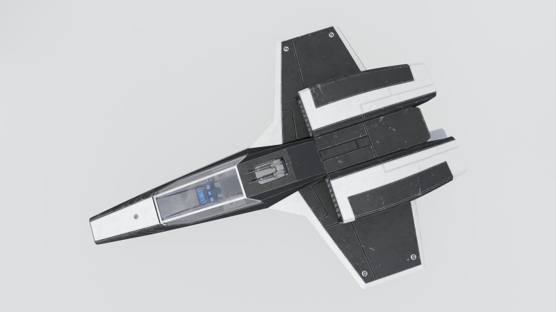Sci-Fi Space Fighter Jet with Interior Cockpit 3Dモデル .c4d .max .obj .3ds .fbx .stl .blend 