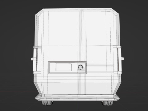 Electric Delivery Van PBR 3D 모델