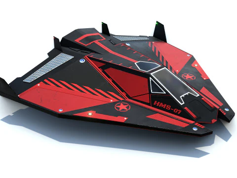 SF 戦闘宇宙船 3Dモデル