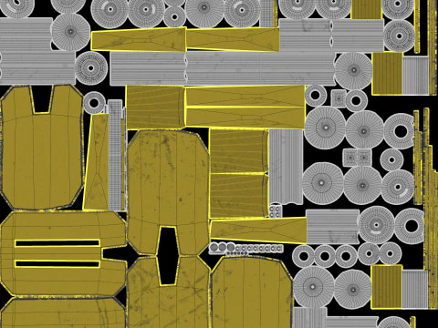 Sci-Fi Combat Spaceship 3D Model